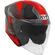 Kyt TTR-JET LED Jet Motorcycle Мотошлем Black/Red