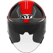 Kyt TTR-JET LED Jet Motorcycle Мотошлем Black/Red