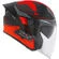 Kyt TTR-JET LED Jet Motorcycle Мотошлем Black/Red