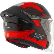 Kyt TTR-JET LED Jet Motorcycle Мотошлем Black/Red