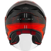 Kyt TTR-JET LED Jet Motorcycle Мотошлем Black/Red