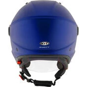 KYT D-CITY PLAIN Jet Motorcycle Мотошлем Matt Metal Blue