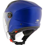 KYT D-CITY PLAIN Jet Motorcycle Мотошлем Matt Metal Blue