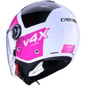 Caberg RIVIERA V4X ALPHA Jet Motorcycle Мотошлем White Pink Black