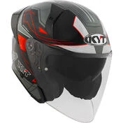 Kyt TTR-JET LED Jet Motorcycle Мотошлем Black Grey