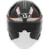 Kyt TTR-JET LED Jet Motorcycle Мотошлем Black Grey