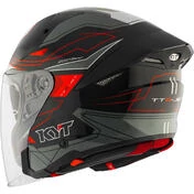 Kyt TTR-JET LED Jet Motorcycle Мотошлем Black Grey