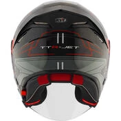 Kyt TTR-JET LED Jet Motorcycle Мотошлем Black Grey