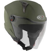 KYT D-CITY PLAIN Military Green Jet Motorcycle Мотошлем