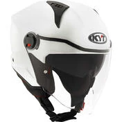 KYT D-CITY PLAIN CRYSTAL Jet Motorcycle Мотошлем Matt White