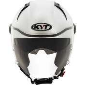 KYT D-CITY PLAIN CRYSTAL Jet Motorcycle Мотошлем Matt White