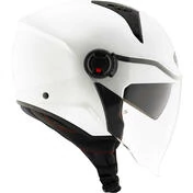 KYT D-CITY PLAIN CRYSTAL Jet Motorcycle Мотошлем Matt White