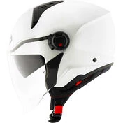 KYT D-CITY PLAIN CRYSTAL Jet Motorcycle Мотошлем Matt White