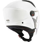 KYT D-CITY PLAIN CRYSTAL Jet Motorcycle Мотошлем Matt White