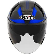 Kyt TTR-JET LED Jet Motorcycle Мотошлем Black/Blue