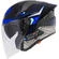 Kyt TTR-JET LED Jet Motorcycle Мотошлем Black/Blue