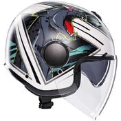 AGV ETERES GHEPARD Jet Motorcycle Мотошлем Matt White Black Green