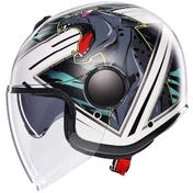 AGV ETERES GHEPARD Jet Motorcycle Мотошлем Matt White Black Green