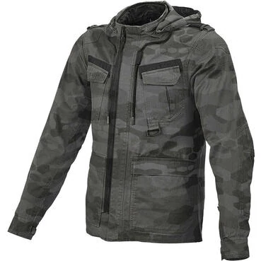 Macna Combat Motorcycle мотокуртка Black Grey Camo