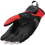 Motorcycle Leather мотоперчатки Rev'it RITMO Black Neon Red