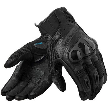 Rev'it RITMO Black Leather Motorcycle мотоперчатки