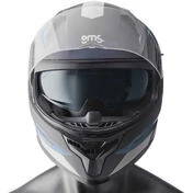 Gms Velox Graphic Full Face Motorcycle Мотошлем Matt Black