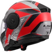 Modular Motorcycle Мотошлем P/J LS2 FF902 SCOPE II OXYD Grey Red