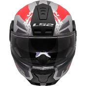 Modular Motorcycle Мотошлем P/J LS2 FF902 SCOPE II OXYD Grey Red