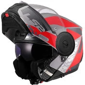 Modular Motorcycle Мотошлем P/J LS2 FF902 SCOPE II OXYD Grey Red