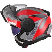 Modular Motorcycle Мотошлем P/J LS2 FF902 SCOPE II OXYD Grey Red