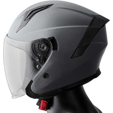 Gms Vectus Matt Titanium Jet Motorcycle Мотошлем