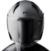 Gms Vectus Matt Titanium Jet Motorcycle Мотошлем
