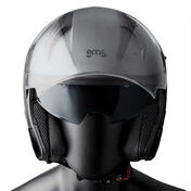 Gms Vectus Matt Titanium Jet Motorcycle Мотошлем