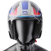 Gms Vectus Jet Motorcycle Мотошлем Matt Black Petrol Red