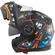 BHR 836 Flip Up ZOMBIE Modular Motorcycle Мотошлем Black