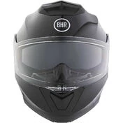 BHR 836 Flip Up Modular Motorcycle Мотошлем White Black Metallic
