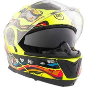 Modular Motorcycle Мотошлем BHR 836 Flip Up ZOMBIE Yellow
