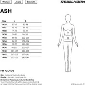 Rebelhorn ASH Lady Women's Motorcycle Jeans Black L30
