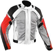 Motorcycle мотокуртка Fabric A-Pro Evo 4 Seasons Aerotech White / Red