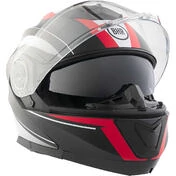 BHR 836 Flip Up COOL Modular Motorcycle Мотошлем Black Red White