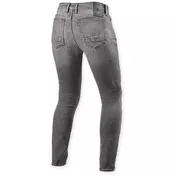 Used Rev'it Piston 3 Skinny Medium Grey Motorcycle Jeans - L30