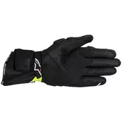Alpinestars SP-3 Leather Motorcycle мотоперчатки Black Yellow Fluo White
