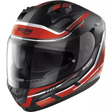 Integral Motorcycle Мотошлем Nolan N60-6 LANCER 062 Matt Black Red