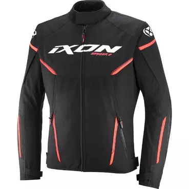 Ixon STRIKER 2 Motorcycle мотокуртка Black White Red
