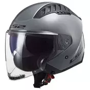 LS2 OF600 Copter II open face helmet Серый