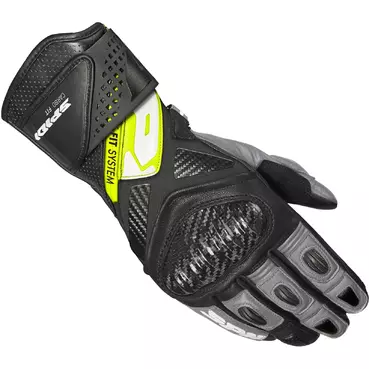 Spidi CARBO FIT Motorcycle мотоперчатки Black Fluorescent Yellow