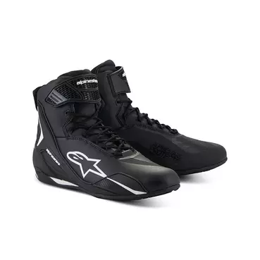 Alpinestars Faster 4 мотоботы Black White Белый