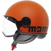 Momo Design FGTR CLASSIC Mono Jet Motorcycle Мотошлем Matt Orange Black
