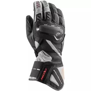 Ixon MS DRAKKAR Motorcycle мотоперчатки Black Grey Red