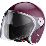 Stormer CLYDE Solid Burgundy Vintage Jet Motorcycle Мотошлем
